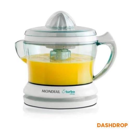 Espremedor de Frutas 1,25L Dupla Rotação Power Turbo Citrus E-01 Mondial