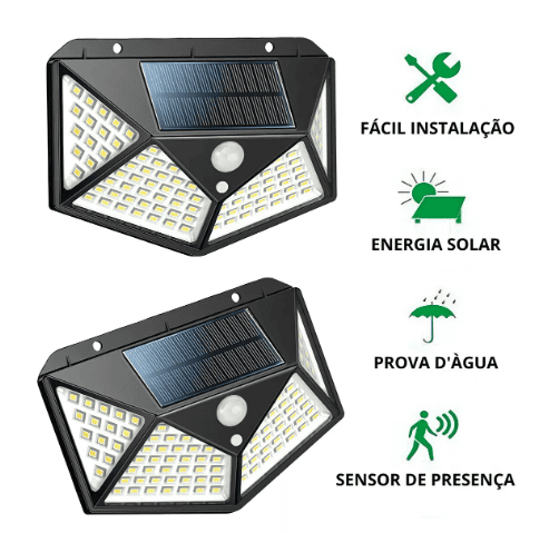 Painel de LED com Sensor Solar