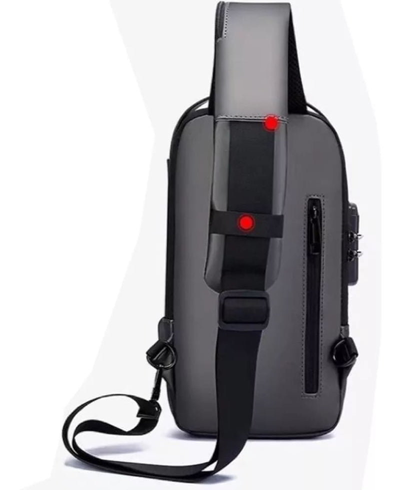 Mochila Anti - Furto com Cadeado e Entrada Fone de ouvido e USB