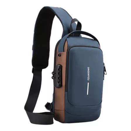 Mochila Anti - Furto com Cadeado e Entrada Fone de ouvido e USB