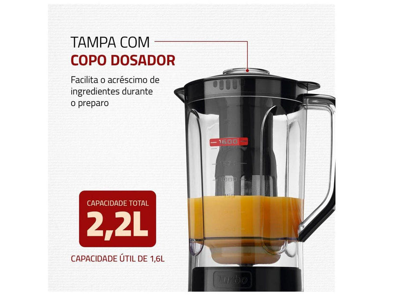 Liquidificador Mondial Turbo Power com Filtro