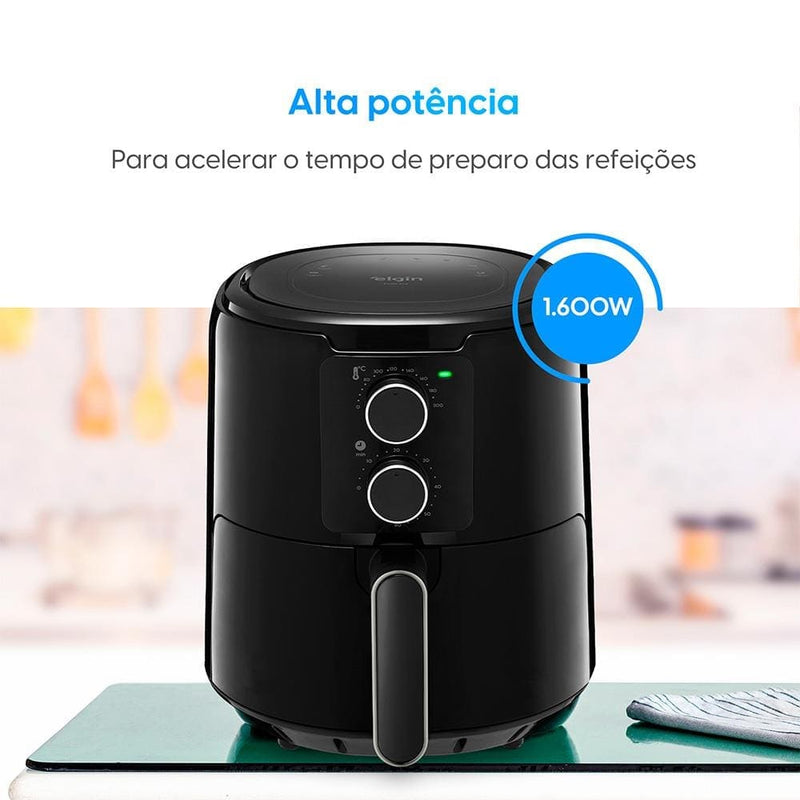 Fritadeira Elétrica Sem Óleo Air Fryer Elgin