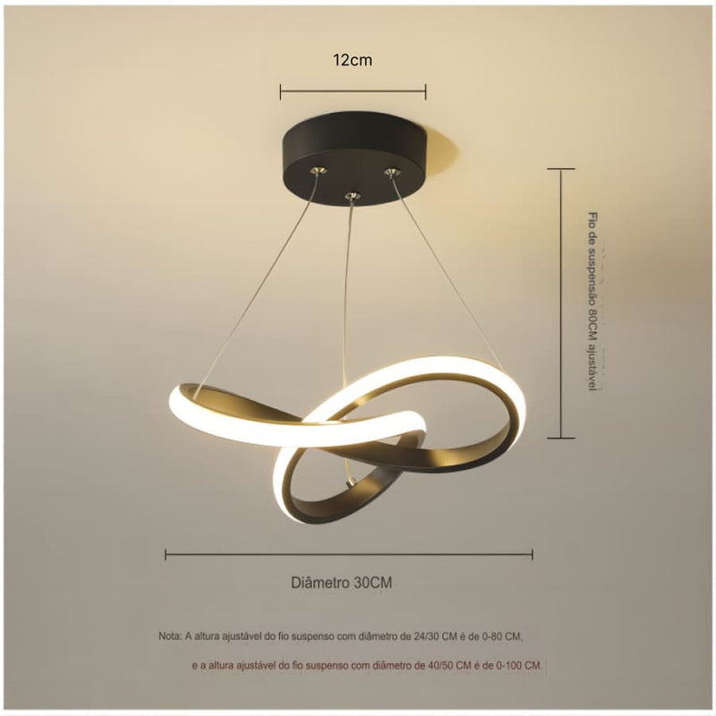 Luminária De Teto Pendente Led Moderna